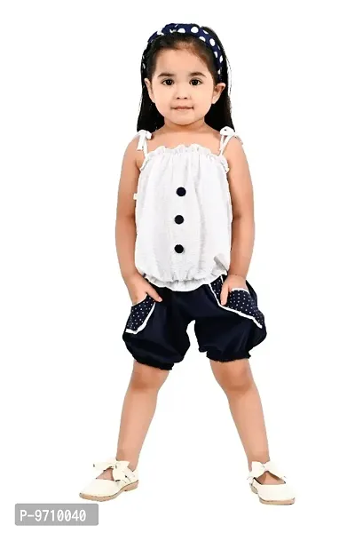 NEW GEN Baby Girls Top with Pant-thumb0