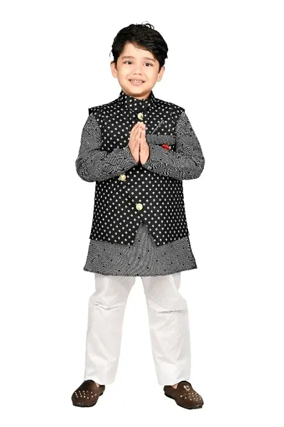 BOYS STYLISH JACKET KURTA AND PAYJAMA