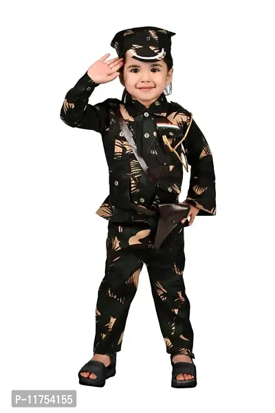 NEW GEN ARMY DRESS FOR GIRLS-thumb0
