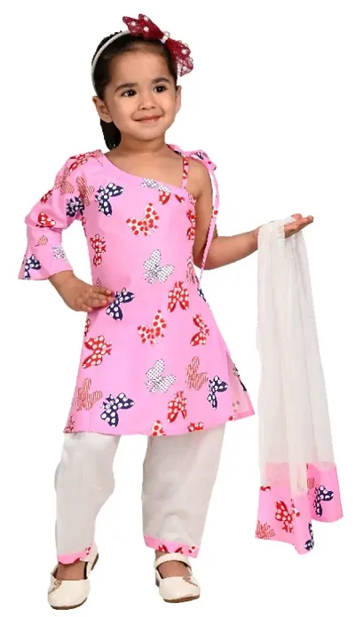 NEW GEN GIRLS STYLES KURTI PAYJAMA AND DUPATTA SET