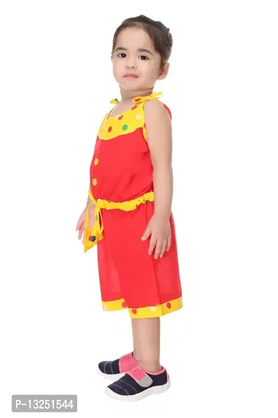 Classic Cotton Printed Jumpsuits for Kids Girls-thumb3