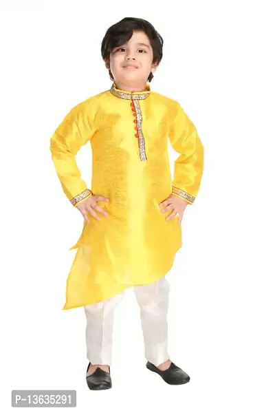 NEW GEN BOYS STYLISH KURTA WITH PAJAMA SET-thumb0