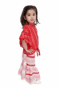 NEW GEN BABY GIRLS LONG SKIRT WITH TOP SET-thumb2