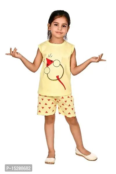 NEW GEN GIRLS CASUAL T-SHIRT WITH PANT-thumb0