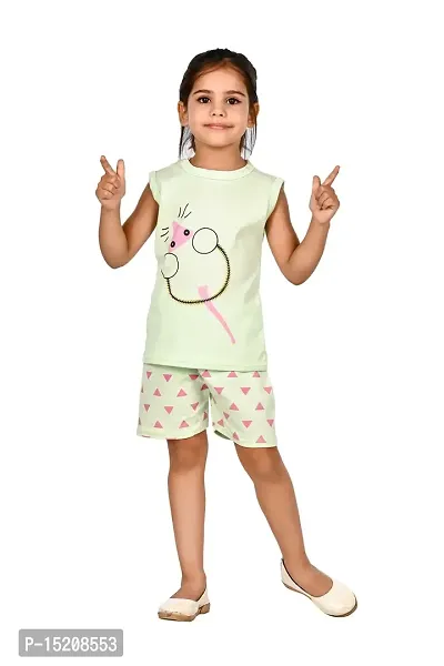 New Gen Girls Casual T Shirt With Pant-thumb0