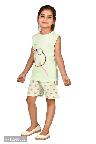 New Gen Girls Casual T Shirt With Pant-thumb3