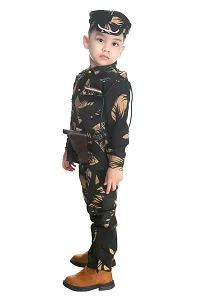Boys Printed Army Or Bsf Costume-thumb3
