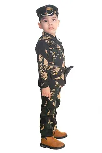 Boys Printed Army Or Bsf Costume-thumb1