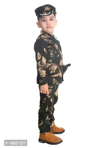 Boys Printed Army Or Bsf Costume-thumb2