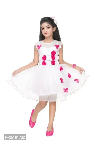 Girls Stylish Fit and Flared Frock-thumb0