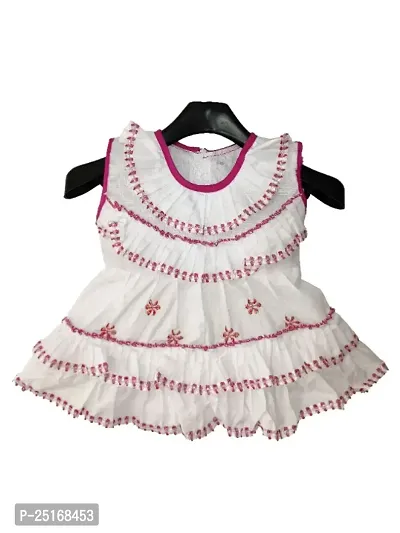 Classic Cotton Dress for Kids Girls-thumb0