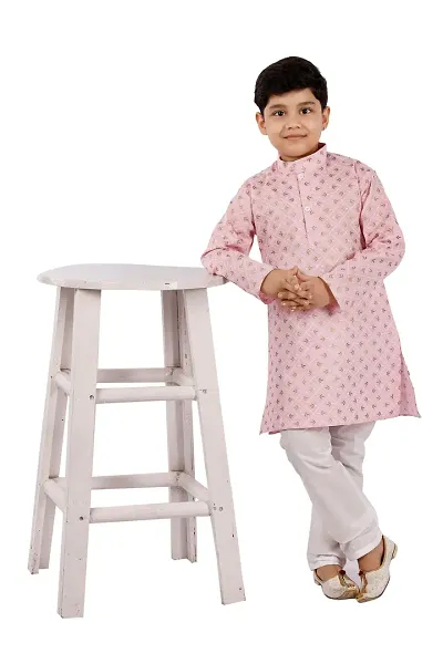 Stylish Art Silk Kurta Set for Kids