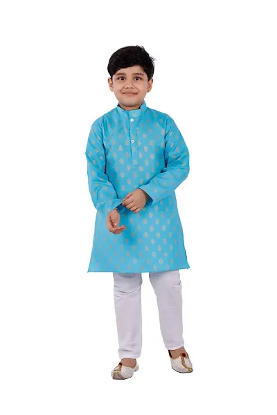 Stylish Kurta Pyjama with Jacket Set for Kids