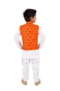 Stylish Kurta Pyjama with Jacket Set for Kids-thumb1