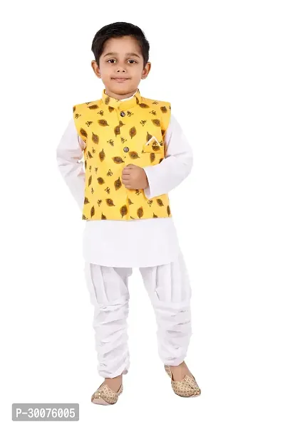 Stylish Kurta Pyjama with Jacket Set for Kids