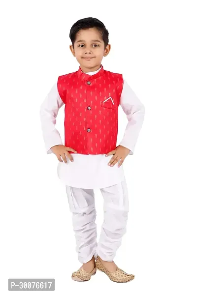 Stylish Kurta Pyjama with Jacket Set for Kids