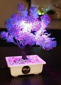 My Sphere Elegant Artificial Bonsai Tree with LED Light and Wooden Pot for Home D?cor, Table, Wall, Office, Living Room (Bonsai Tree A1)-thumb1