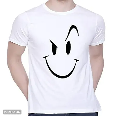 Reliable White Cotton Printed T-Shirt For Men-thumb0