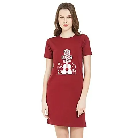 Stylish Blend T-shirt Dress For Women