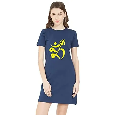 Stylish Blend T-shirt Dress For Women