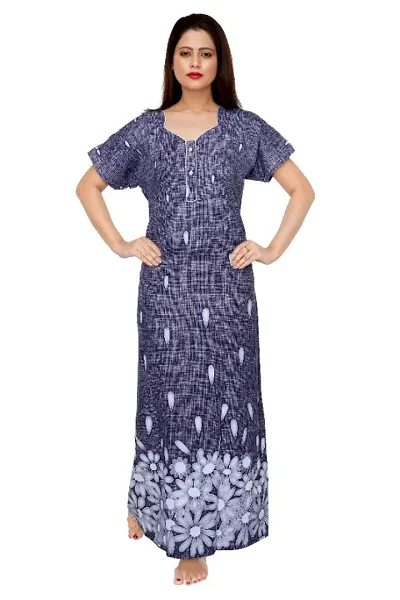 Cotton Printed Night Gown