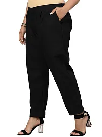 Cotrel Plus SizeWomen's Cotton Flex Regular Fit Trouser-thumb1