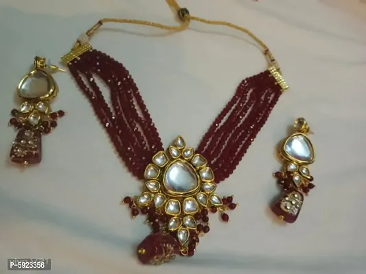 Trendy Brass Jewellery Set for Women
