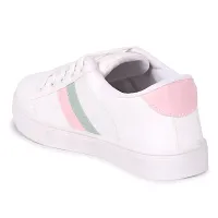 Trendy Faux Leather Sneakers Shoes for Women-thumb3