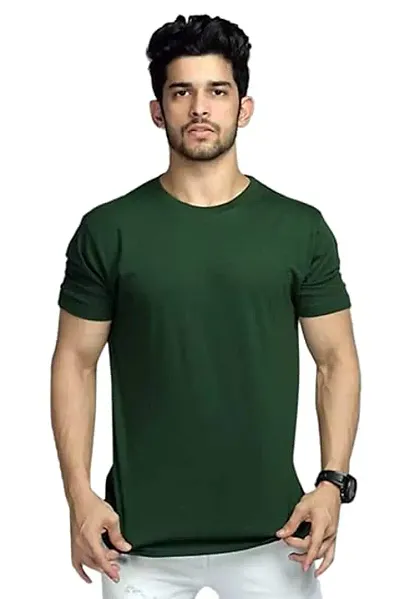 RiseMax Blend Half Sleeve Round Neck Regular Fit T-Shirt for Men