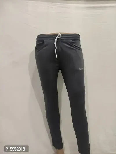 Men's Semi Lycra Solid Track Pant