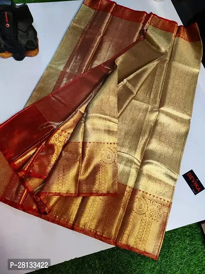 Classic Tissue Saree With Blouse Piece For Women