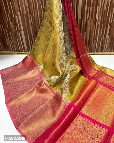 Beautiful Tissue Saree with Blouse piece