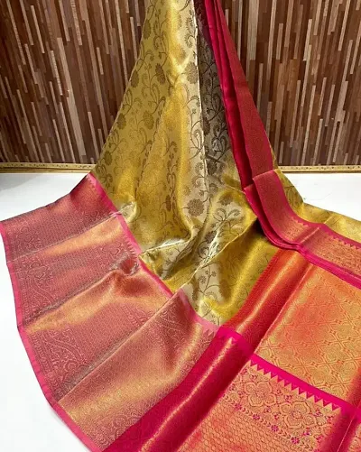 Elegant Tissue Saree with Blouse piece 