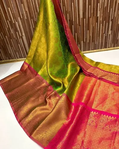 Best Selling Tissue Saree with Blouse piece 