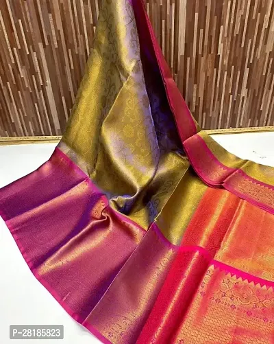 Beautiful Tissue Saree With Blouse Piece For Women
