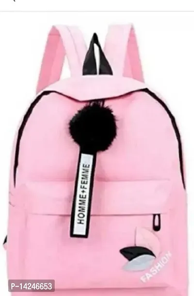 Fashion pink woemn backpack-thumb0