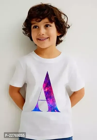 Stylish White Polyester Printed Tees For Boys-thumb0