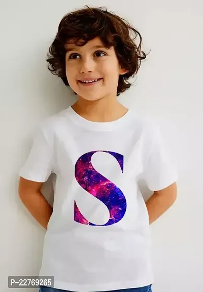 Stylish White Polyester Printed Tees For Boys-thumb0