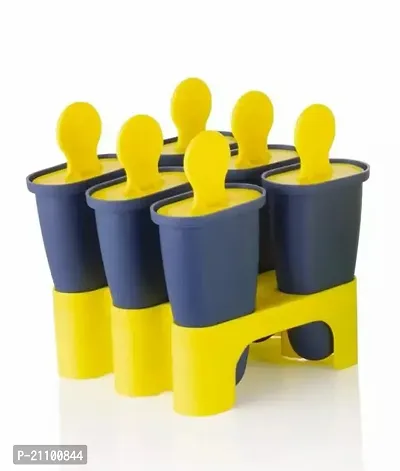 Plastic Reusable Kulfi Maker Moulds Set of 6-thumb0