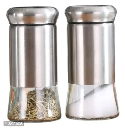 Stainless Steel Salt And Pepper Shakers Set Pack Of 2-thumb0