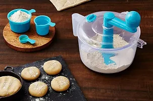 Harroberry Atta Dough Maker Kneader with Cut  Chop Kitchen Set Plastic Plastic Detachable Dough Maker Plactic Automatic Non-Electric Dough Atta Roti Maker (3 Blades+3 Measuring Cups)-thumb3