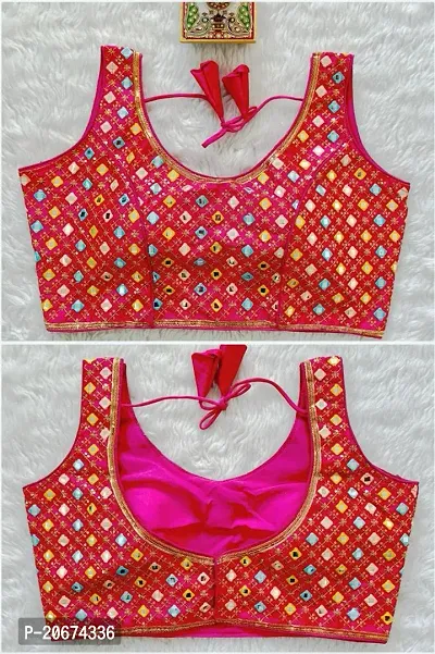 Reliable Pink Phantom Silk  Stitched Blouses For Women