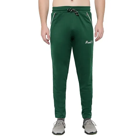 Mank-D Men's Ns Lycra Track Pants-for Gym Exercise Running and Sports Activity