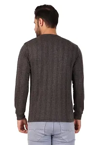 Winter Inner Upper Body Warm Grey Cotton Long Sleeves Thermal Tops For Men-thumb2