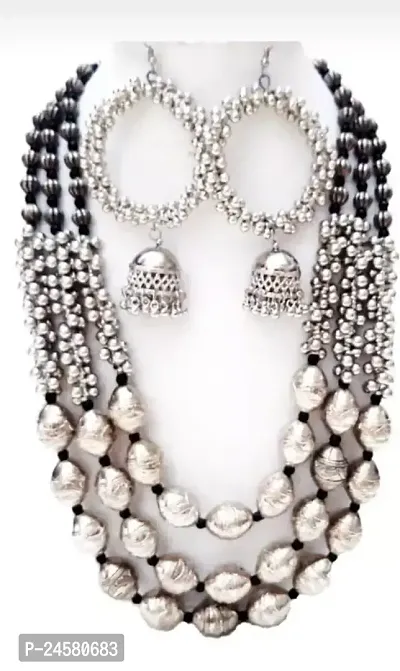 Stylish Silver Alloy  Jewellery Set For Women-thumb0