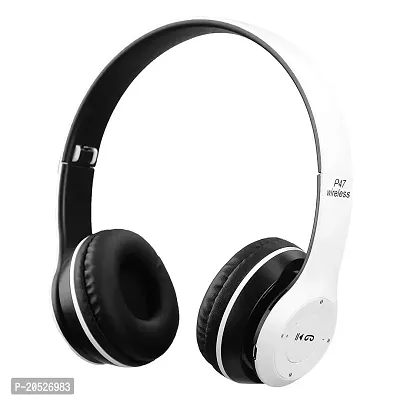 NEW P47 Wireless Bluetooth Headphone with Mic and FM SD CARD SLOT Bluetooth Headset Pack Of 1 (Multicolour)-thumb4
