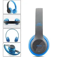NEW P47 Wireless Bluetooth Headphone with Mic and FM SD CARD SLOT Bluetooth Headset Pack Of 1 (Multicolour)-thumb2