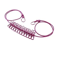Purple Rassi 12 Clips For Clothes Drying Wire-thumb2
