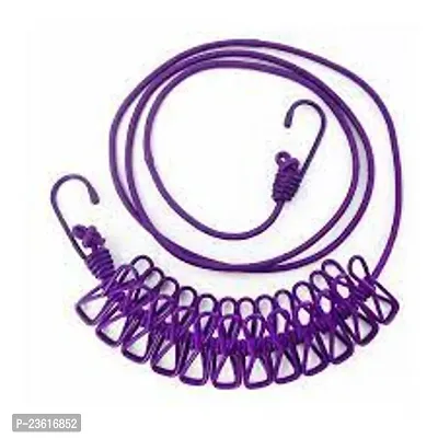 Purple Rassi 12 Clips For Clothes Drying Wire