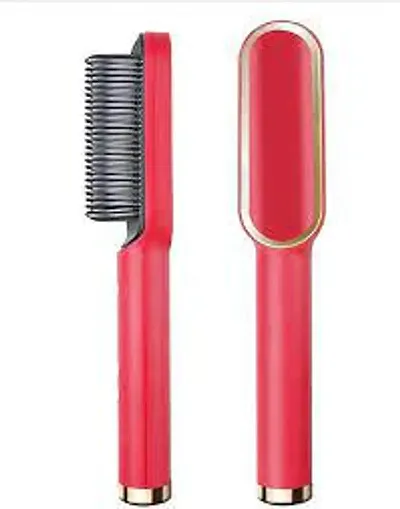 Concepta Premium HQT-909B Hair Straightener Brush, Hair Straightener Comb for Women & Men, PTC Heating Electric Straightener with 5 Temperature Control Hair Straightener For Women (Multi colour)